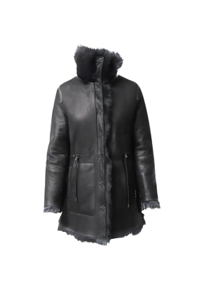 Yves Salomon reversible shearling parka - Black