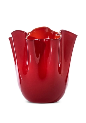 Venini draped ceramic vase - Red