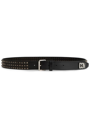 DSQUARED2 Be Icon Plaque studded belt - Black