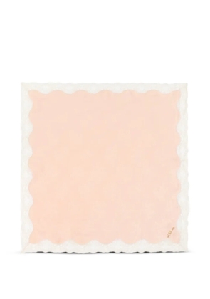 Chloé lace-trim scalloped bandana - Pink