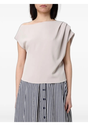 Hanita one-shoulder top - Neutrals