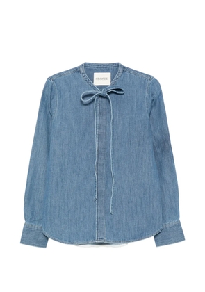 Closed bow-tie denim shirt - Blue