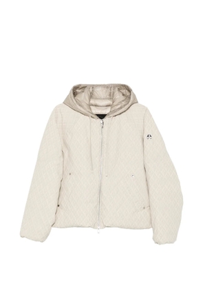 Moose Knuckles logo-print hooded jacket - Neutrals