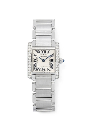 Cartier Tank Française diamond 20mm watch - White