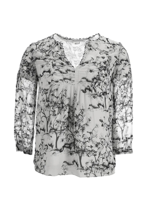 Diane Von Furstenberg Vintage 2024 printed V-neck blouse - White