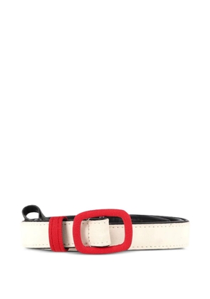 Alessandra Rich colourblock belt - White