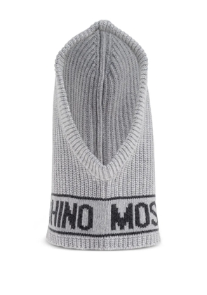 Moschino logo-band balaclava - Grey