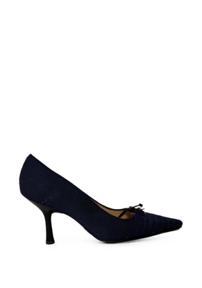 CHANEL Pre-Owned 2010-2020s bow CC pumps - Blue