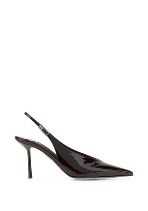 Le Silla Clivage crystal-embellished slingback pumps - Brown