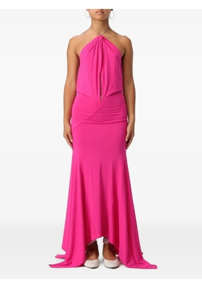 The Attico halterneck maxi dress - Pink