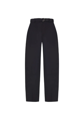 sacai belted straight-leg trousers - Black
