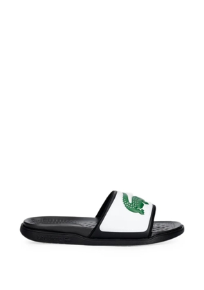 Lacoste Serve Dual logo-appliqué slides - White
