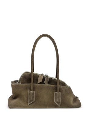 The Attico small La Passeggiata asymmetric tote bag - Brown