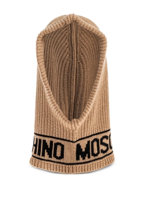 Moschino logo-detail balaclava - Neutrals
