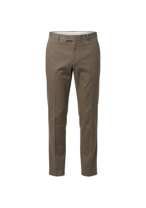 Tombolini straight-leg pressed-crease trousers - Brown