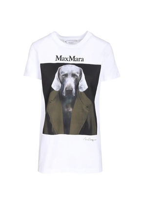Max Mara William Wegman dog-print T-shirt - White