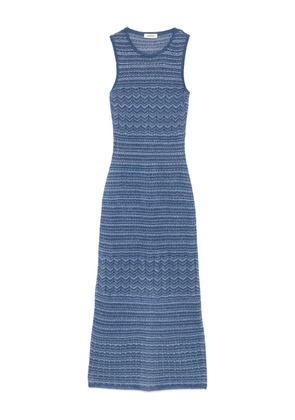 SANDRO knitted midi dress - Blue