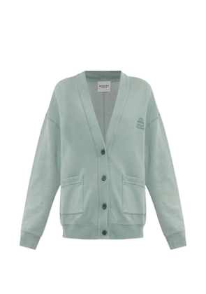 MARANT ÉTOILE Stephy logo-embroidered cardigan - Green