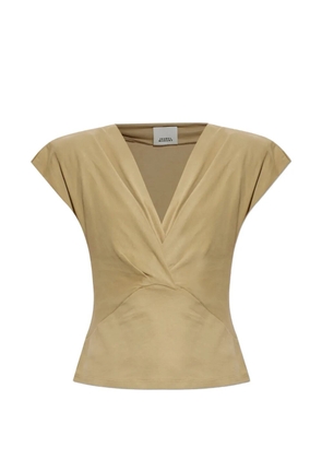 ISABEL MARANT Nadrine V-neck T-shirt - Neutrals