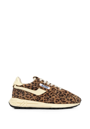 Autry Reelwind leopard-print sneakers - Brown