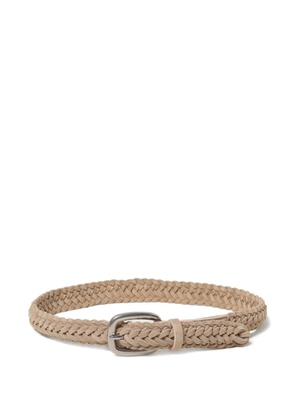 Golden Goose braided leather belt - Neutrals