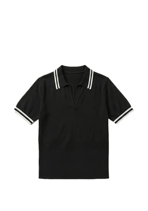 ETHER Pavo stripe-trim T-shirt - Black