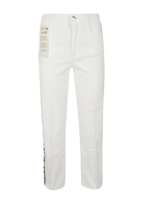 Stella McCartney white cropped jeans
