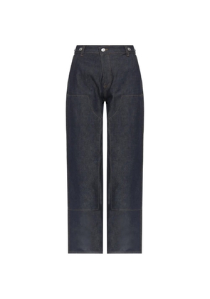 Victoria Beckham multi-pocket straight-leg jeans - Blue