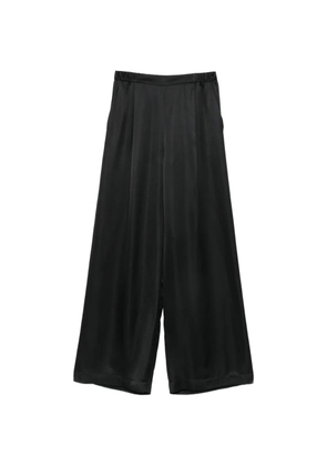 Carine Gilson wide-leg satin trousers - Black