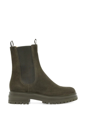 Gianvito Rossi suede pull-tab boots - Green