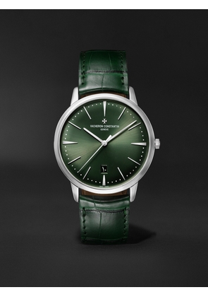 Vacheron Constantin - Patrimony Automatic 40mm 18-Karat White Gold and Leather Watch, Ref. No. 85180 - Men - Green