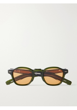 Jacques Marie Mage - Zephirin Round-Frame Acetate Sunglasses - Men - Green