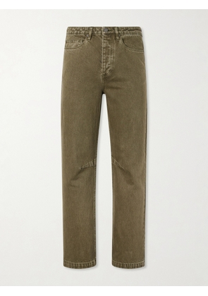 MANAAKI - Pita Straight-Leg Garment-Dyed Jeans - Men - Green - UK/US 28