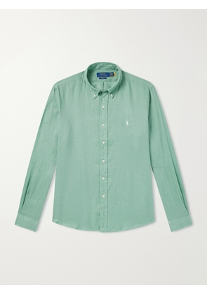 Polo Ralph Lauren - Linen Shirt - Men - Green - XS