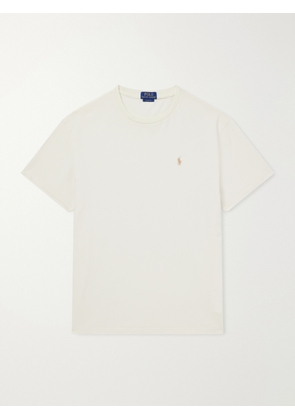 Polo Ralph Lauren - Logo-Embroidered Cotton-Jersey T-Shirt - Men - Neutrals - XS