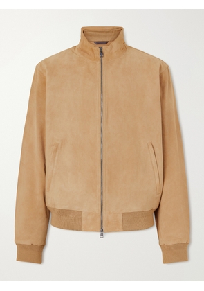 Polo Ralph Lauren - Suede Bomber Jacket - Men - Neutrals - S