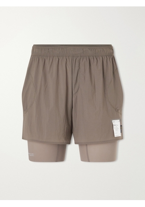 Satisfy - Rippy&trade; Layered 5" Cordura&reg; and Justice&trade; Running Shorts - Men - Brown - XS