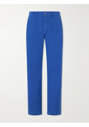Polo Ralph Lauren - Straight-Leg Linen and Cotton-Blend Trousers - Men - Blue - UK/US 29