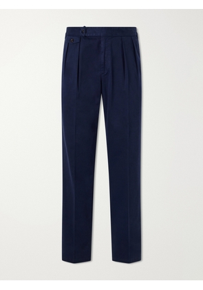 Polo Ralph Lauren - Straight-Leg Stretch Cotton-Blend Trousers - Men - Blue - UK/US 32