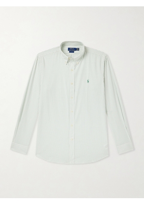 Polo Ralph Lauren - Striped Logo-Embroidered Cotton and Linen-Blend Seersucker Shirt - Men - Green - XS