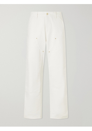 Carhartt WIP - Double Knee Straight-Leg Cotton-Canvas Carpenter Trousers - Men - White - UK/US 28
