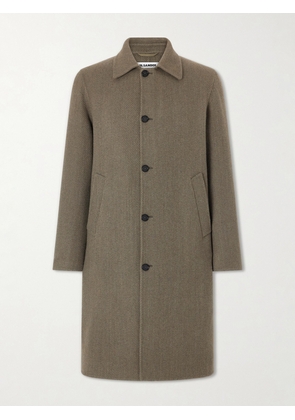 Jil Sander - Virgin-Wool Twill Trench Coat - Men - Brown - IT 46