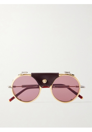 Jacques Marie Mage - Glacier Rocky Round Frame Sunglasses - Men - Gold