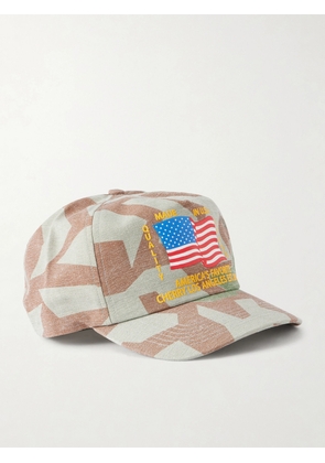 Cherry Los Angeles - America's Favorite Logo-Embroidered Printed Cotton Cap - Men - Brown