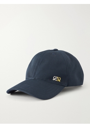 LOEWE - Logo-Appliquéd Cotton Baseball Cap - Men - Blue - S