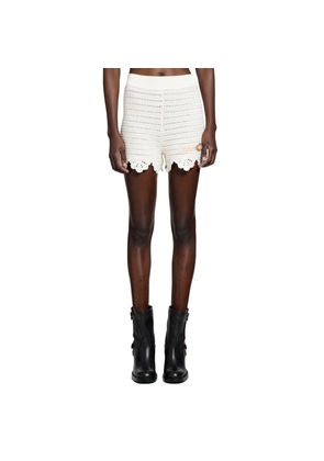 Crochet Knit Mini Shorts