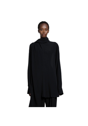 Draped Scarf Blouse