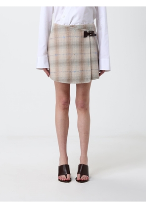 LOEWE Check Wool and Cashmere Mini Skirt