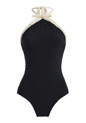 Sea Lenora Color-Blocked Jersey One-Piece Swimsuit - Moda Operandi