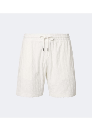 Frescobol Carioca Terry-trimmed cotton blend shorts